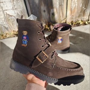 New Polo Ralph Lauren Boys Ranger High Bear Boots
